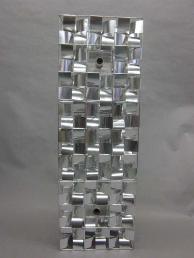 Max Sauze French Mid Century 3 Panel Wall Sconce Floor Light Sculpture by Max Sauze