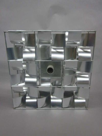 Max Sauze French Mid Century 3 Panel Wall Sconce Floor Light Sculpture by Max Sauze