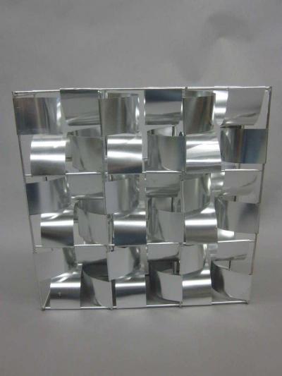 Max Sauze French Mid Century 3 Panel Wall Sconce Floor Light Sculpture by Max Sauze