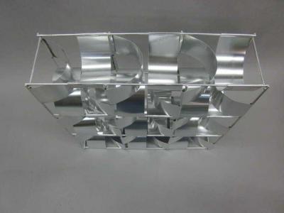 Max Sauze French Mid Century 3 Panel Wall Sconce Floor Light Sculpture by Max Sauze