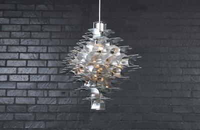Max Sauze Vintage French Modern Cassiope Chandelier by Max Sauze