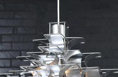 Max Sauze Vintage French Modern Cassiope Chandelier by Max Sauze
