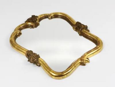 Max Welz Max Welz Vienna Art Nouveau Handcarved Giltwood Wall Mirror Austria 1930s