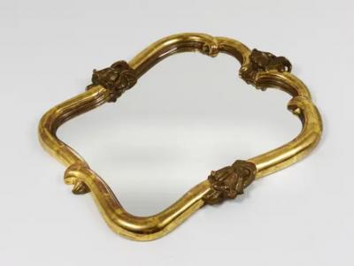 Max Welz Max Welz Vienna Art Nouveau Handcarved Giltwood Wall Mirror Austria 1930s