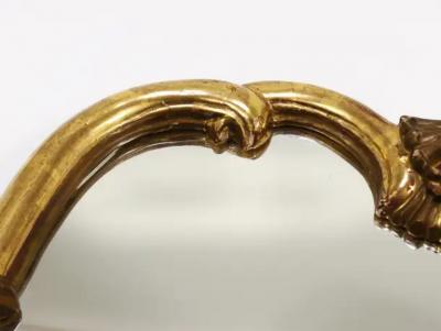 Max Welz Max Welz Vienna Art Nouveau Handcarved Giltwood Wall Mirror Austria 1930s