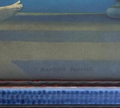 Maxfield Parrish Maxfield Parrish Iconic Art Deco Original 1923 Print Daybreak 