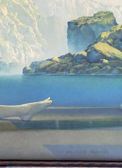 Maxfield Parrish Maxfield Parrish Iconic Art Deco Original 1923 Print Daybreak 