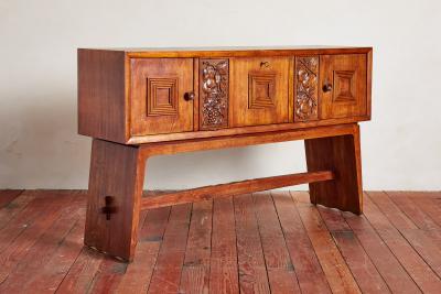 Maxime Old 1940s Italian Carved Sideboard