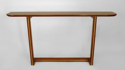 Maxime Old 2 French 1940s Style Modern Mahogany Veneered Console Tables