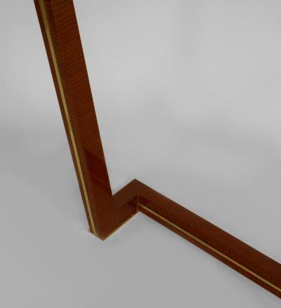 Maxime Old 2 French 1940s Style Modern Mahogany Veneered Console Tables