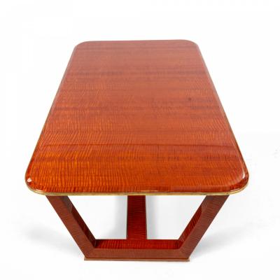 Maxime Old Customizable French 1940s Style Makore Veneer Coffee Table