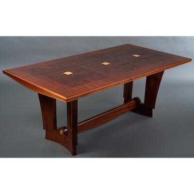 Maxime Old Elegant Dining Table by Maxime Old France 1940s