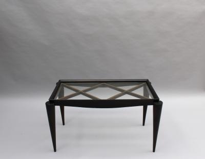 Maxime Old Fine French Art Deco Lacquered Coffee Table by Maxime Old