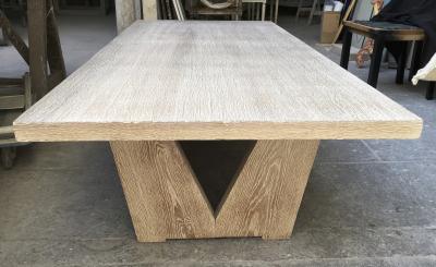 Maxime Old Long Modernist Cerused Oak Coffee Table
