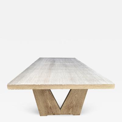 Maxime Old Long Modernist Cerused Oak Coffee Table