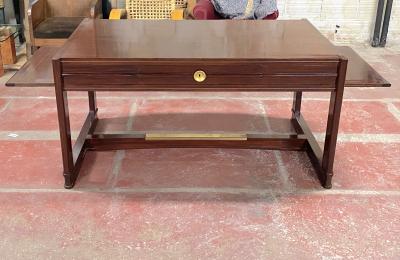 Maxime Old Maxime Old attributed refined Art Deco desk with side shelves