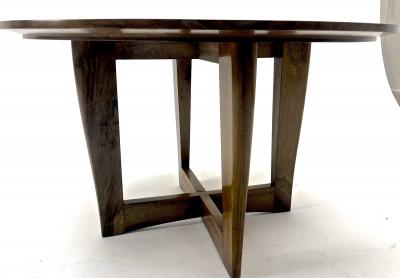 Maxime Old Maxime Old attributed refined walnut round coffee table