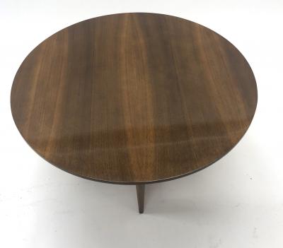 Maxime Old Maxime Old attributed refined walnut round coffee table