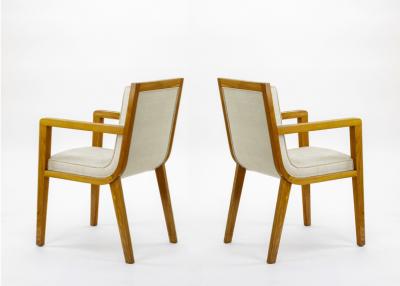Maxime Old Maxime Old pair of refined oak arm chairs