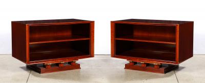 Maxime Old Pair of Mahogany End Tables