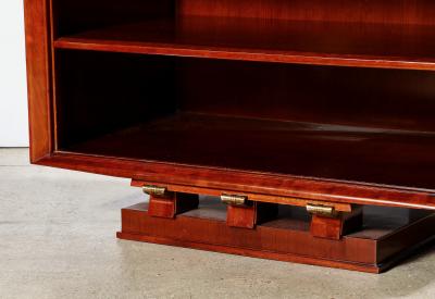 Maxime Old Pair of Mahogany and Gilt Bronze Nightstands or Side Cabinets by Maxime Old