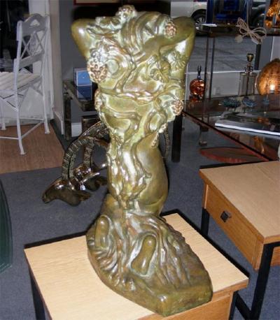 Maxime Real del Sarte 20th C Bronze statue Ivresse by Maxime Real del Sarte