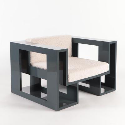 Maximilian Eicke Lil Bruda Lacquered Club Chair Designed by Maximilian Eicke for Max ID NY 