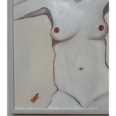 Maxine Smith Female Nude Portrait Oil Painting