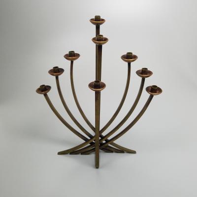 Maxwell Chayat Maxwell Chayat Rare Mid Century Modernist Menorah