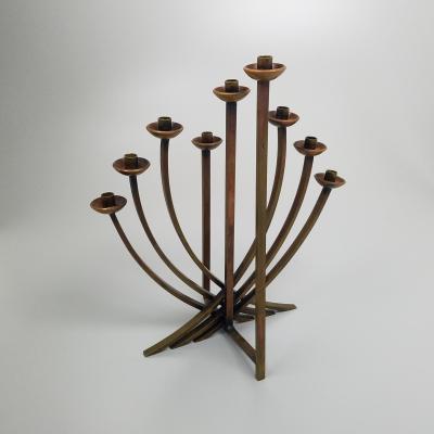 Maxwell Chayat Maxwell Chayat Rare Mid Century Modernist Menorah