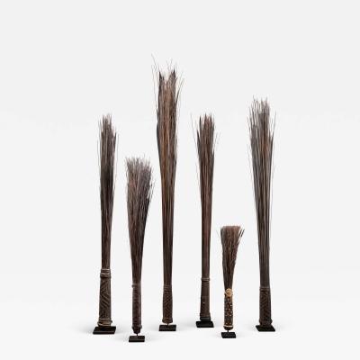 Mbole People DRC Chief Scepters Collection made of Palmtree Leaf Midribs