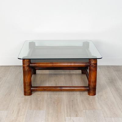 McGuire Style Coffee Table Vintage USA
