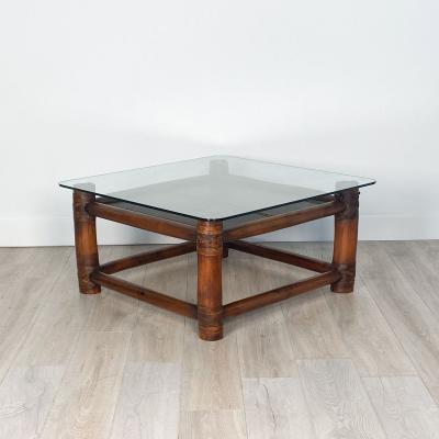 McGuire Style Coffee Table Vintage USA