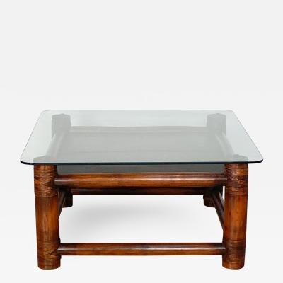 McGuire Style Coffee Table Vintage USA