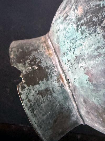 Medieval Islamic Bronze Ewer with Incised Motifs Seljuk Empire