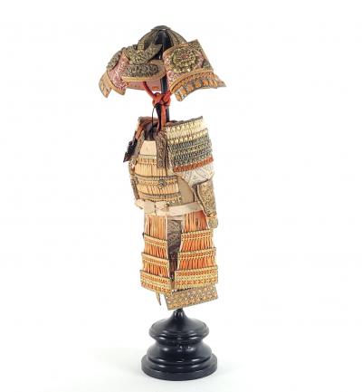 Meiji Period Partial Miniature Samurai Armor and Weapons Set late 19th century