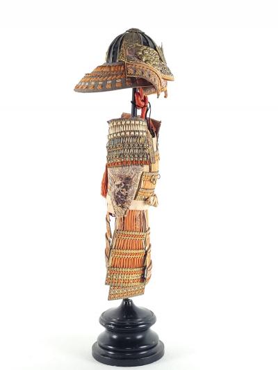 Meiji Period Partial Miniature Samurai Armor and Weapons Set late 19th century