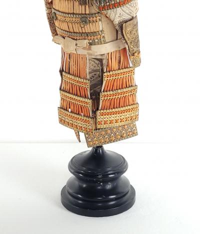 Meiji Period Partial Miniature Samurai Armor and Weapons Set late 19th century