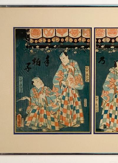 Meiji Triptych circa 1870