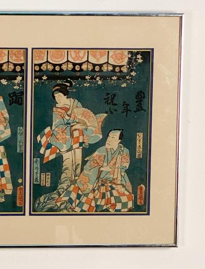 Meiji Triptych circa 1870