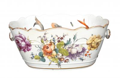 Meissen Porcelain Wine Cooler Centerpiece Bowl