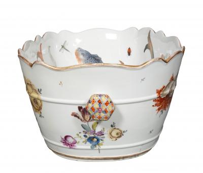 Meissen Porcelain Wine Cooler Centerpiece Bowl