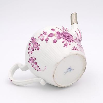 Meissen Tea Pot with Replaced Silver Spout Germany circa 1750