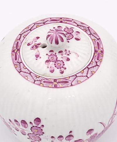 Meissen Tea Pot with Replaced Silver Spout Germany circa 1750