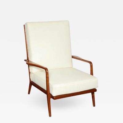 Mel Smillow Mid 20th Century Walnut Armchair