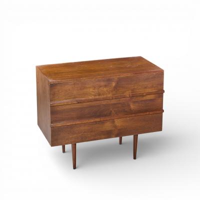 Mel Smilow Mel Smilow Mid Century Walnut Chest of Drawers Nightstands Pair