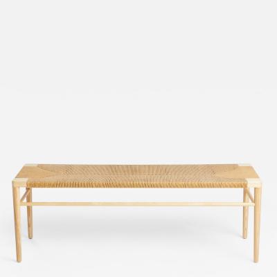 Mel Smilow Smilow Furniture Ash and Natural Rush Bench
