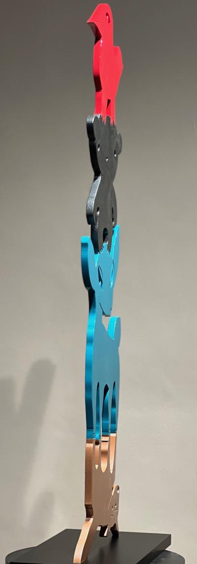 Melanie A Yazzie Animal Stack They Help Each Other