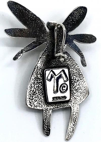 Melanie A Yazzie Bitter Water Girl Pendant Sterling silver designed by Melanie Yazzie Navajo