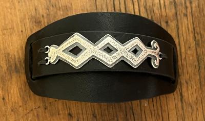 Melanie A Yazzie Contemporary Ketoh leather cuff bracelet